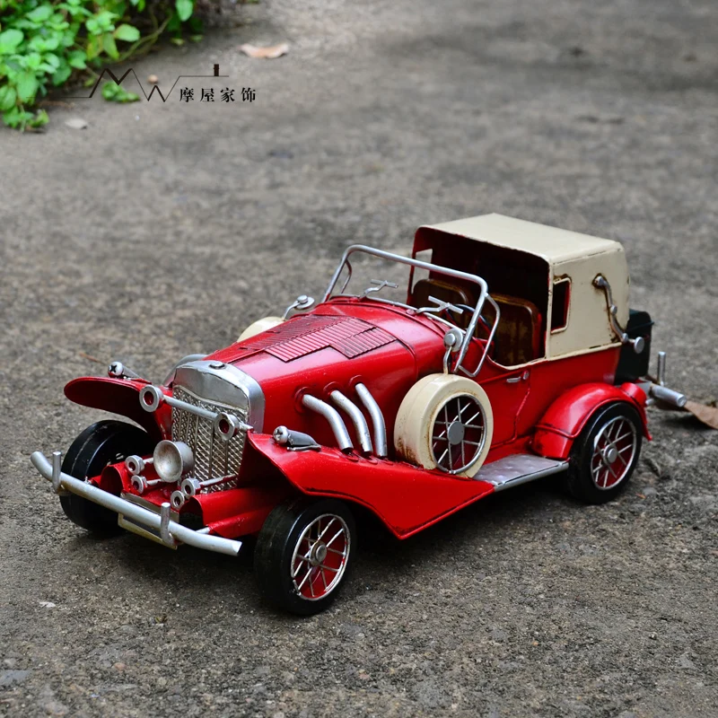 Bar Decoration Retro Iron Metal Rolls-Royce Cars Model Handmade Crafts Ornaments Gift Collection Classic 2 Color | Дом и сад
