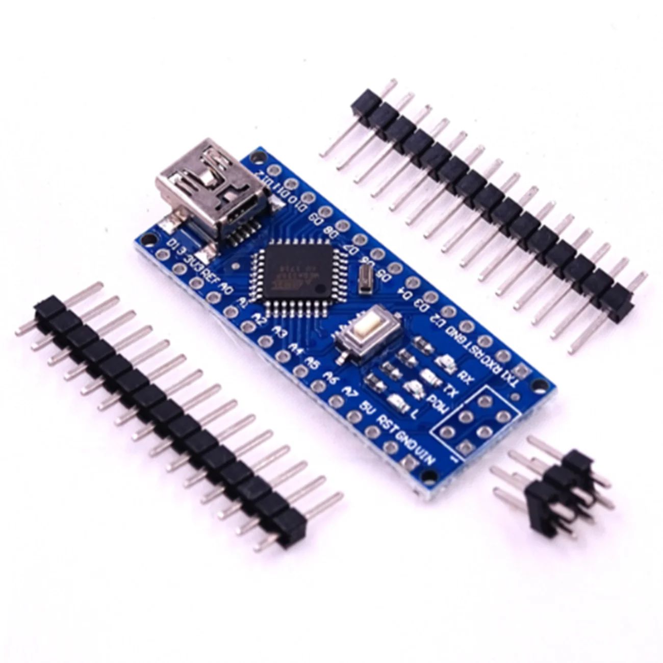 no welding 10 шт. NANO 3,0 контроллер совместимый для arduino NANO CH340 turno USB контроллер кабель ninguna V3.0 NANO - Цвет: no welding