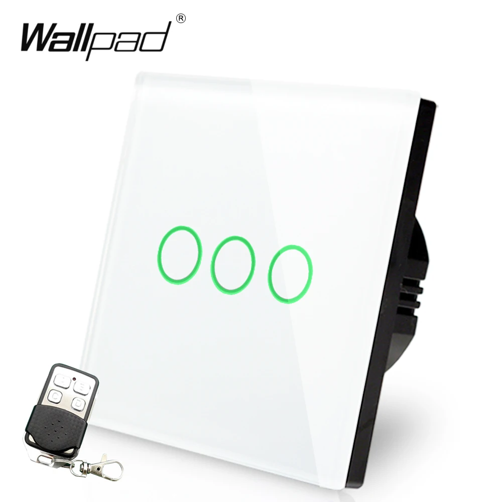 3 клавиши лампы Диммер дистанционный выключатель 110 В 250 Wallpad ЕС Великобритания