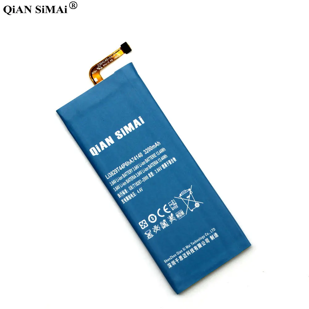 Мини телефон QiAN SiMAi Li3829T44P6hA74140 аккумулятор 3200 мАч для ZTE Nubia Z7 Z9 NX508J NX510J NX511J Max Plus +