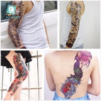 25 different new large tatoo waterproof full arm shoulder temporary tattoo skull big sleeve men tattoo stickers