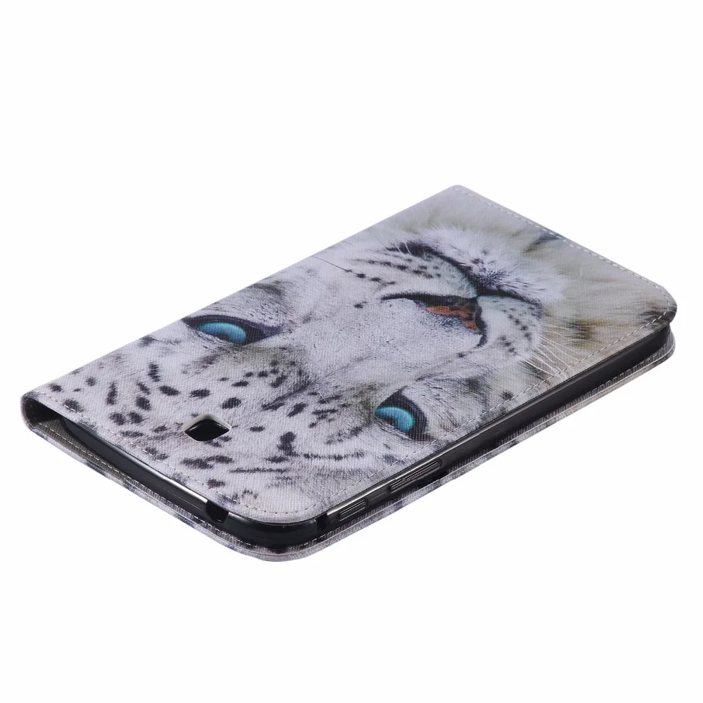 Чехол-подставка из искусственной кожи с цветочным рисунком для SAMSUNG Galaxy tab 3 7 0 P3200