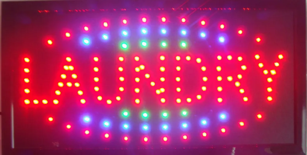 

10*19 inch customized led sign led Laundry shop neon light signs