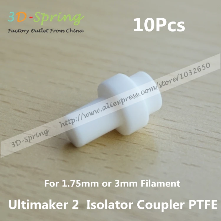 10 шт. Ultimaker 2 UM2 Горячий Конец переходник изолятора PTFE тефлон внутренний рукав для 1