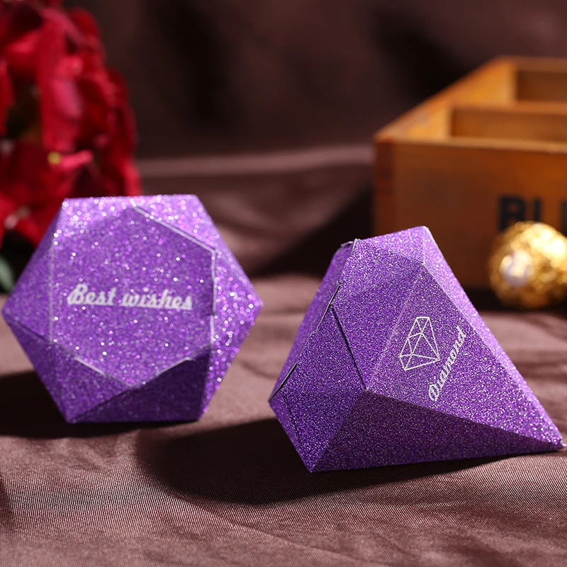 2017 блестящие алмазные украшения Свадебная коробка для конфет 100 шт. дня рождения