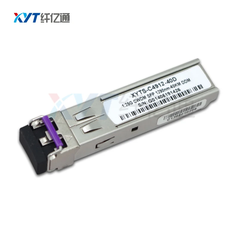 

Двойной волоконно-оптический трансивер SFP LC коннектор 1,25 ГБ/сек. 1590 нм или 1610 нм волоконно-оптический трансивер модуль CWDM SFP 40 км