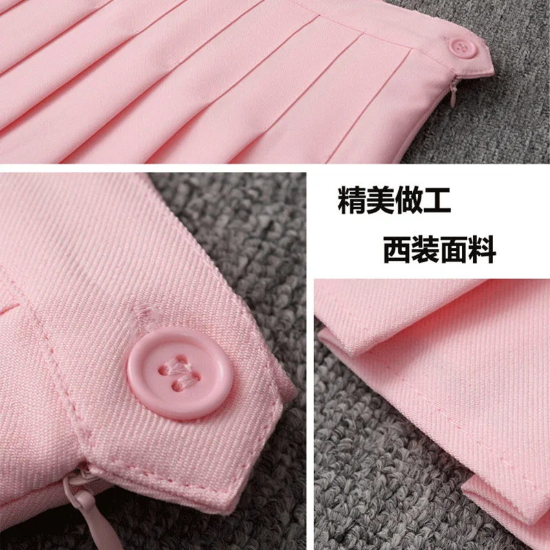 Женская юбка в Корейском стиле однотонная мини-юбка с высокой талией Харадзюку