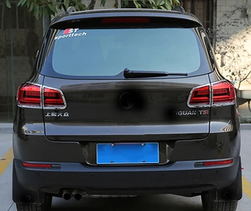 4 шт./компл. ABS для Volkswagen Tiguan 2010 2017 задний светильник рамка светящаяся наклейка