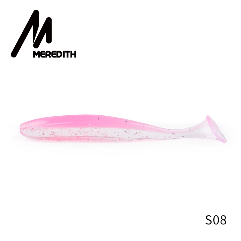 S08 Meredith Easy Shiner рыболовные приманки 50 мм 75 мм 100 мм 130 мм воблеры Карп мягкие приманки для рыбалки силиконовые искусственные двухцветные приманки - Цвет: S08