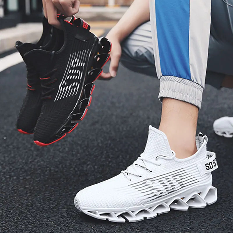 Мужские кроссовки SUROM дышащие для бега спортивная обувь занятий спортом на
