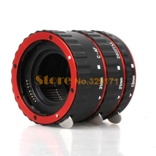 

Red Auto Focus Macro Extension Tube for CANON EOS EF-S T5i T4i T3i T2i T1i 100D