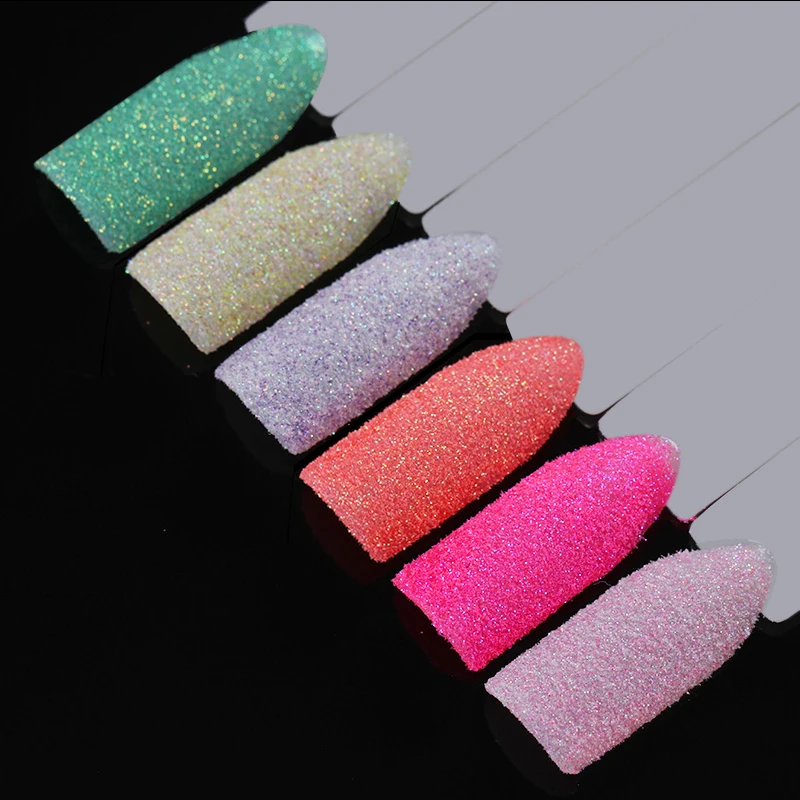 1 г сахарный Блестящий Порошок для ногтей красочный песчаный летний пигмент 12