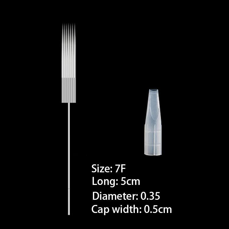 25 шт. 1RL/3RL/5RL/5F иглы и 25 шт. наконечники иглы колпачки для перманентных комплекты косметики для татуажа хорошее качество бровей Губы для татуировки