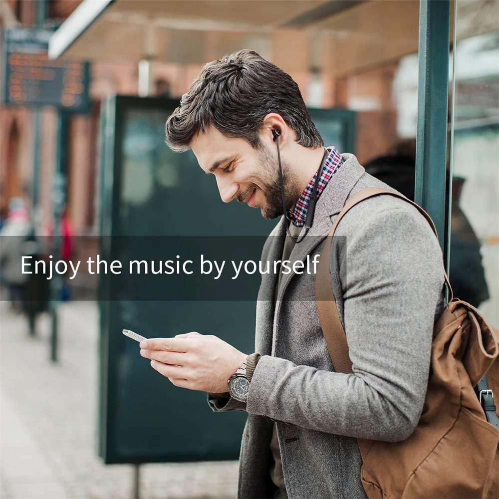 IPUDIS Neckband Bluetooth Headphone Sport Wireless Earphone Magnetic Earbuds HiFi Headset with Microphone | Электроника