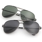 Солнцезащитные очки Мужские поляризационные в Овальной металлической оправе с защитой UV400