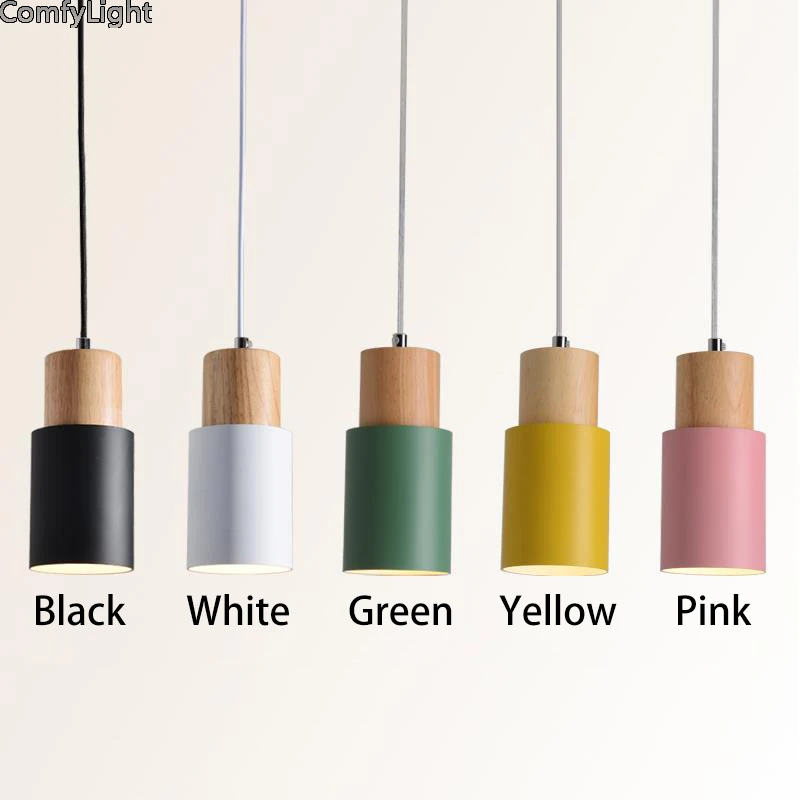 

Дизайнерские деревянные подвесные светильники, светодиодная Подвесная лампа, остров kintchen/Лофт/барный светильник, подвесной светильник для...