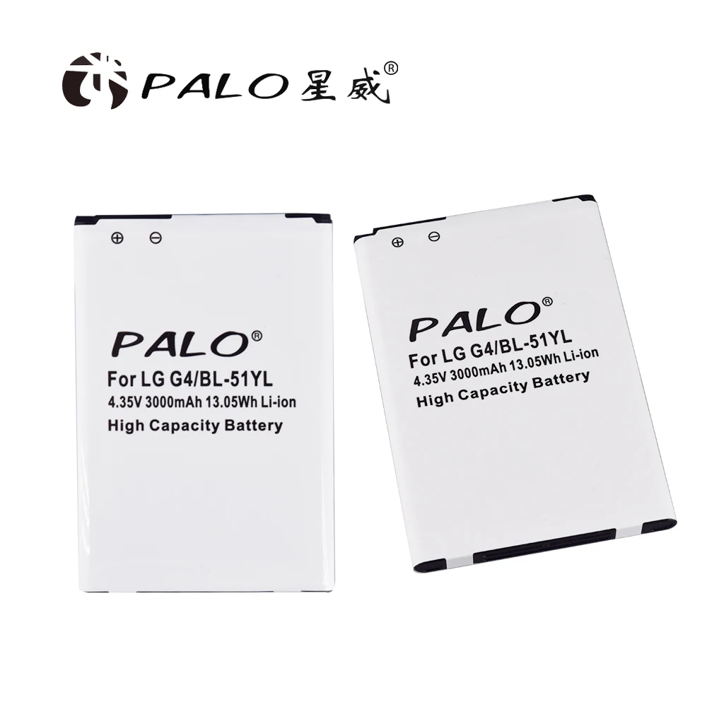 Palo Батарея LG BL-51YF Батарея для LG G4 H815 H818 H810 VS999 F500 3000 мА/ч, настоящая Высокая Ёмкость акумуляторная батарея
