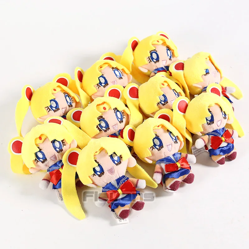 Аниме мультфильм Сейлор Мун Цукино Usagi Chibiusa плюшевые подвески мягкие игрушки куклы 10 шт./партия 3 типа