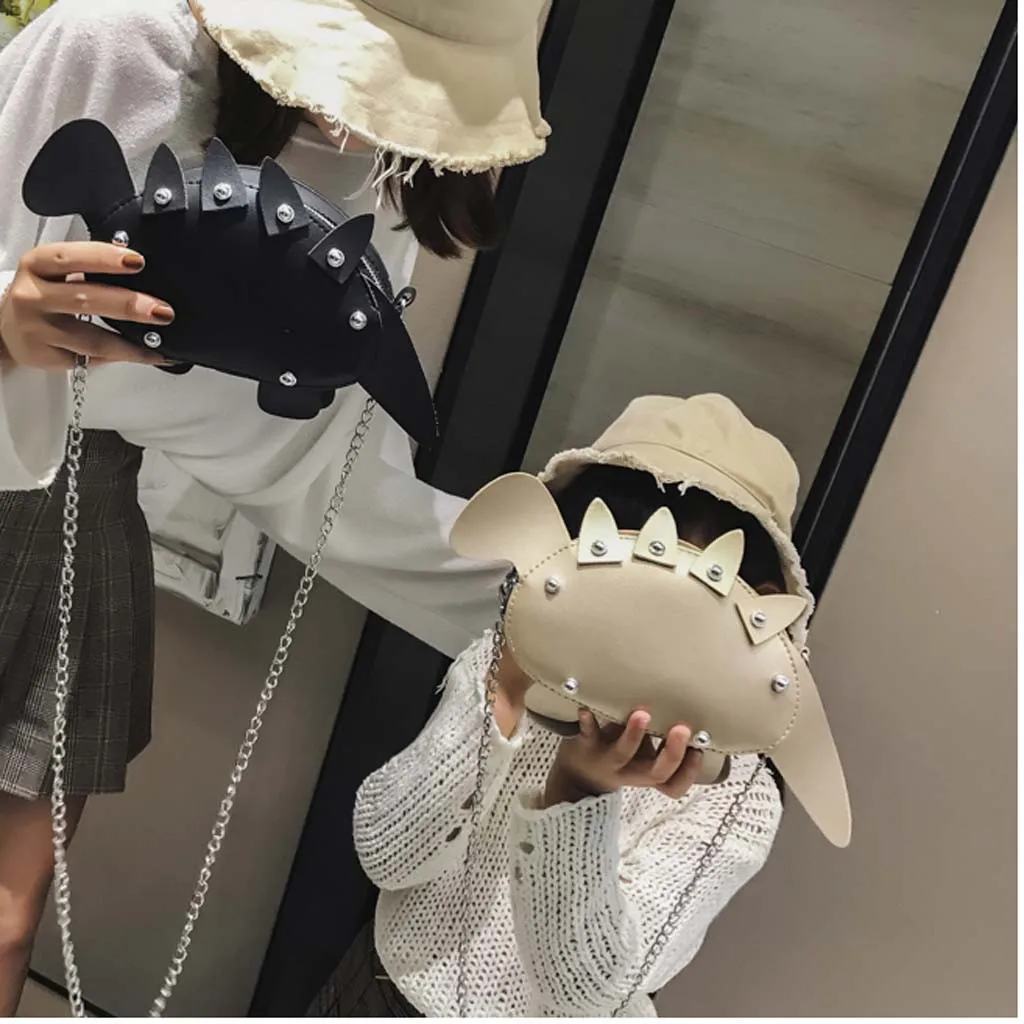 Женская модная однотонная сумка с животным принтом Повседневная на плечо