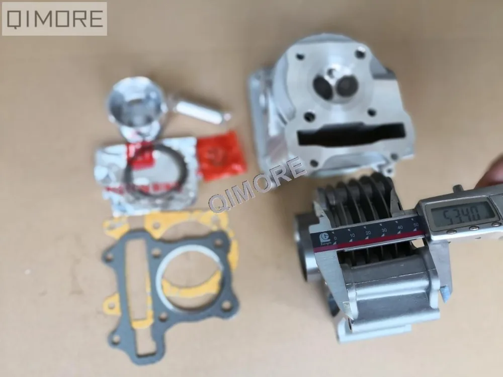 39 мм 139QMB GY6-50 cc обновлен до 47 мм 147QMD GY6 80 cc большой комплект отверстий, с головкой цилиндра 64 мм клапаны