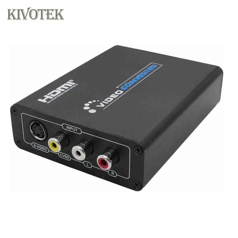 CVBS/RCA/композитный видео + аудио/R S-Video to Audio адаптер HDMI1080P конвертер для DVD ПК HDTV PSP PS34