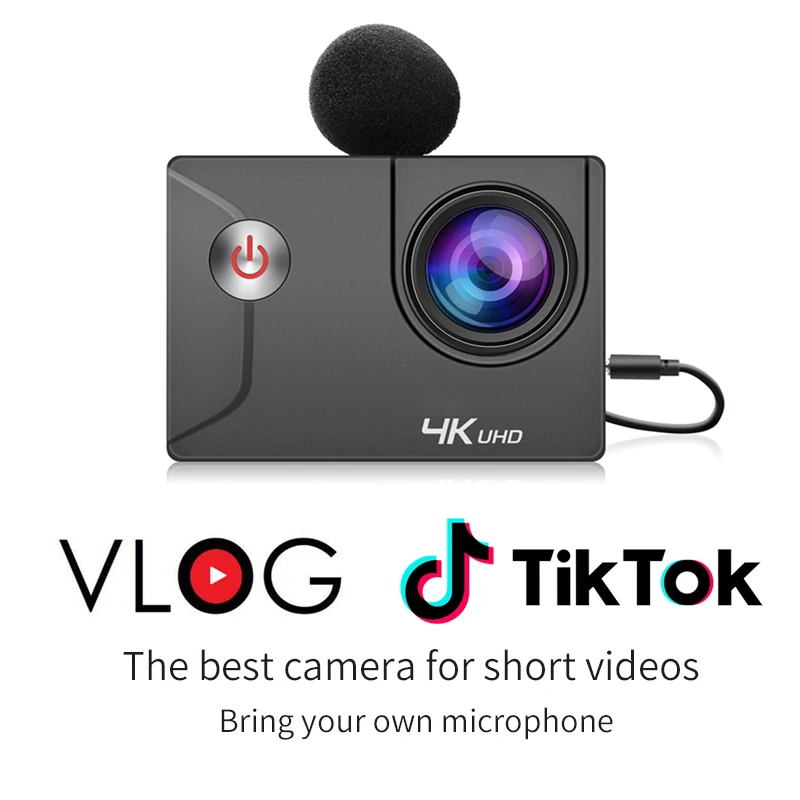 Экшн камера с дистанционным управлением Ultra HD 4 K/30fps WiFi 2 45 &quot160D подводный