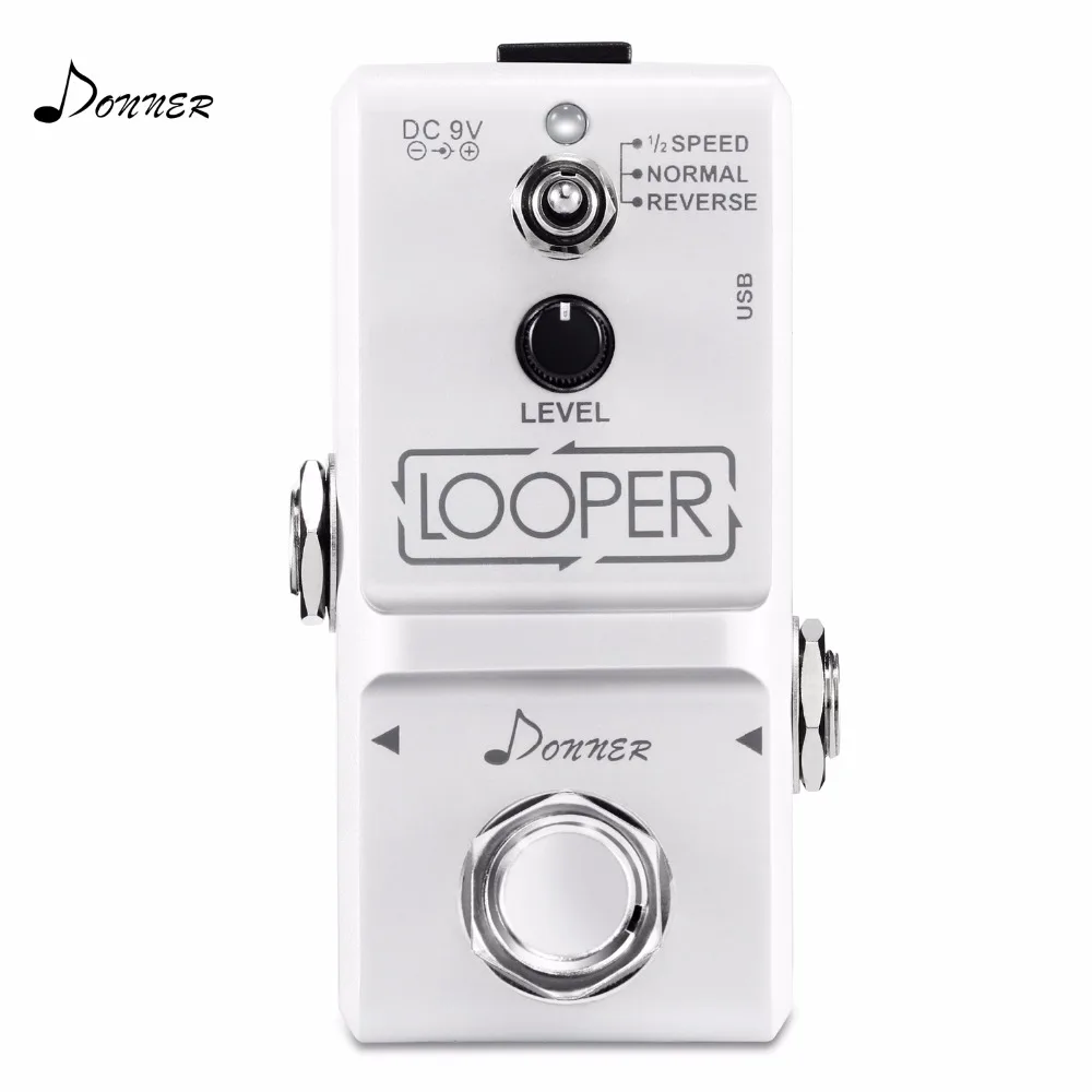 Donner гитарный эффект педаль крошечный Лупер 10 минут Looping 3 режима|looper pedal|looper pedal