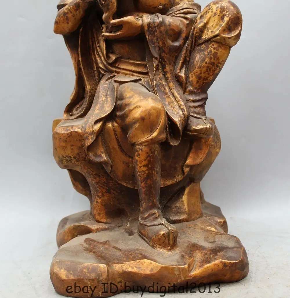 15 &quotКитайский буддийский из бронзы Gild 18 Arhats Kylin shaveling Monk Buddha | Дом и сад