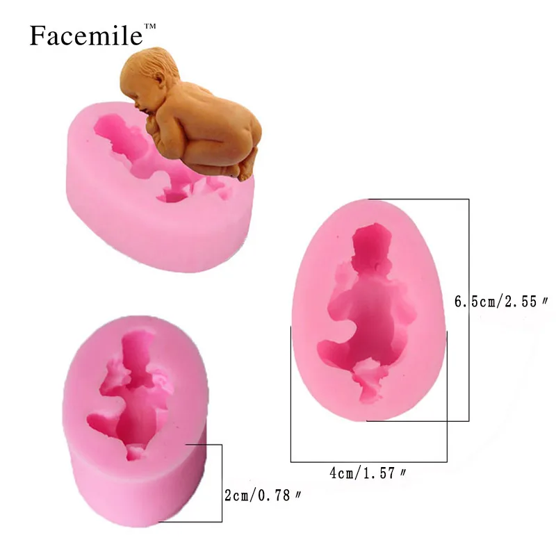 Facemile 3D помадка силиконовые формы спящего ребенка подарок украшения Инструменты