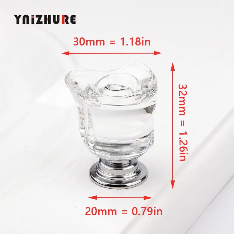 Transparent YNIZHURE креативный Хрустальный Розовый стеклянный шкаф стеклянная ручка кухонный шкаф Дверный Шкаф Ручка ящика шкафа туалетный столик - Цвет: Transparent