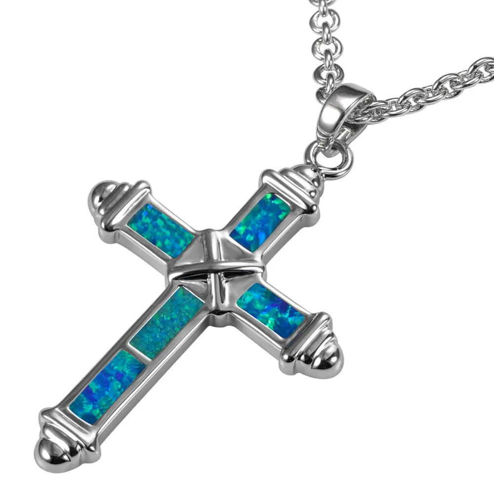 Кулон из серебра 925 пробы с голубым огненным опалом P241|925 sterling silver pendant|silver pendantblue