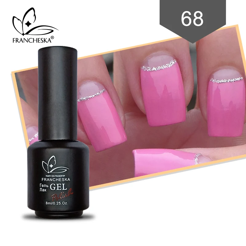 Francheska 068 Francheska гель лак для ногтей гель лак 80 цветов светодиодный УФ nagels spulletjes oje впитывающий полуперманентный Smalto для unghie Гель-лак - Цвет: Francheska 068
