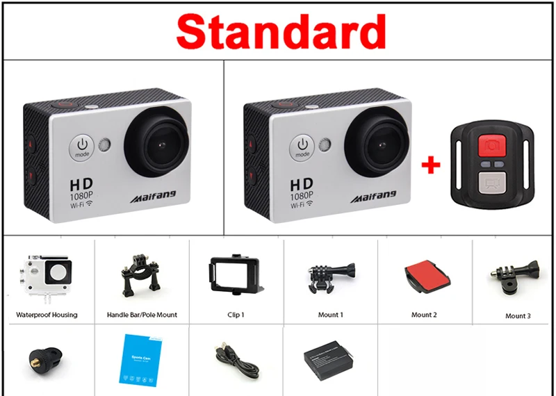 Со сверхвысоким разрешением Ultra HD, 4 K, 10FPS экшн Камера видеокамеры Wifi 12MP go cam 4 K deportiva; сезон весна-осень, 2 дюйма Водонепроницаемый спортивные Камера pro 1080P 30fps cam