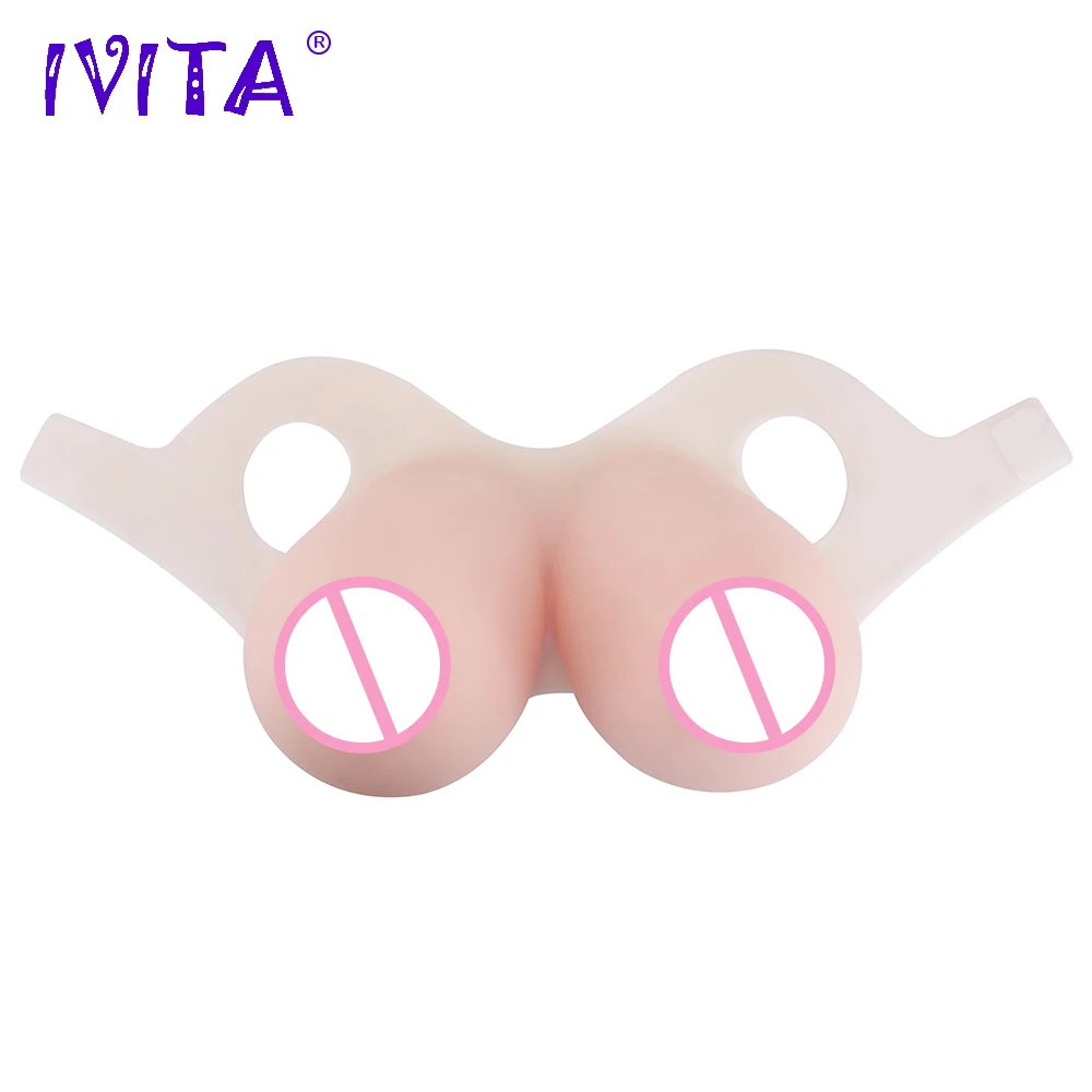 

IVITA 16KG Realistic White Silicone Breast Forms Fake False Boobs For Crossdresser Drag Queen Shemale Transgender Enhancer
