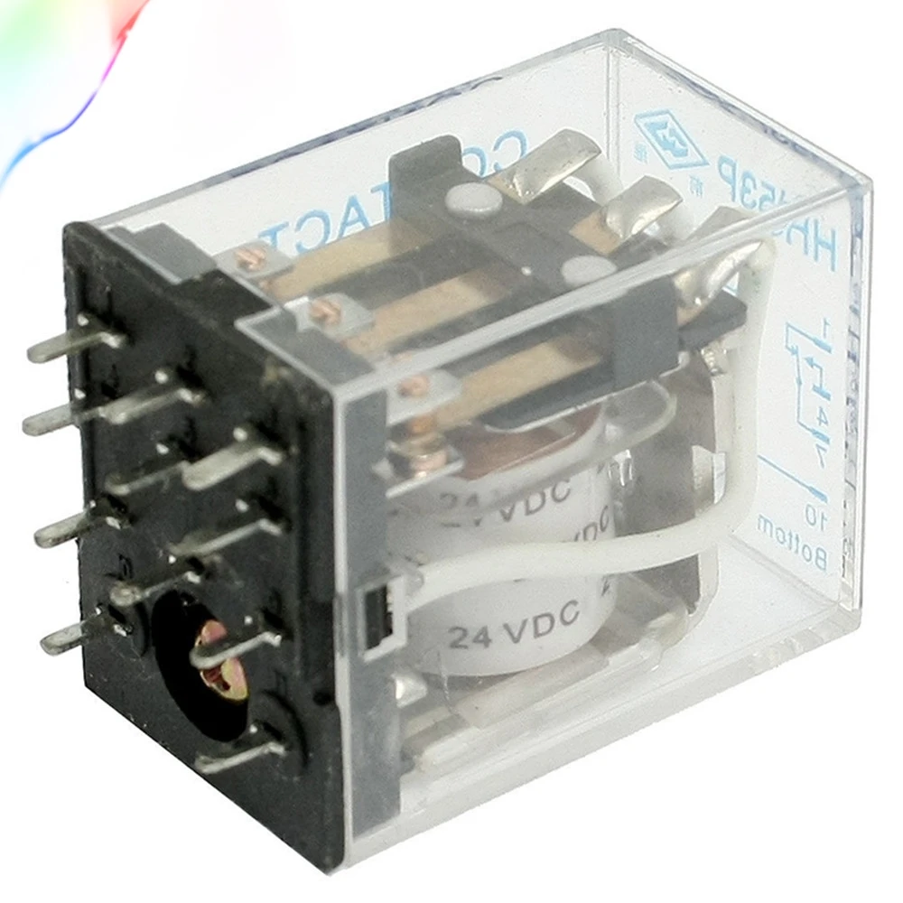Силовое реле общего назначения HH53PA 5A DC 24V Coil PCB 11 Pin 3PDT|Реле| |