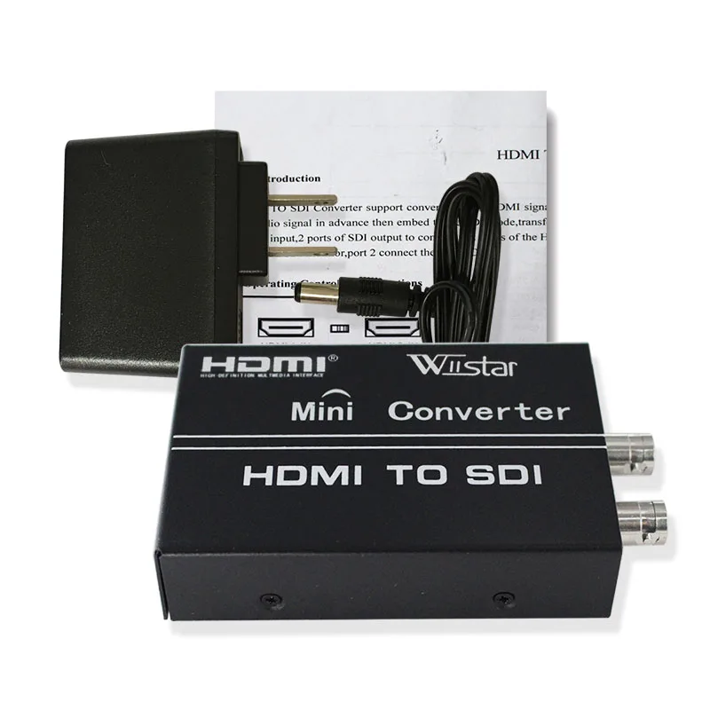 Wiistar преобразователь HDMI в SDI 2 In Out адаптер 1080P Поддержка SD HD 3G для монитора HDTV