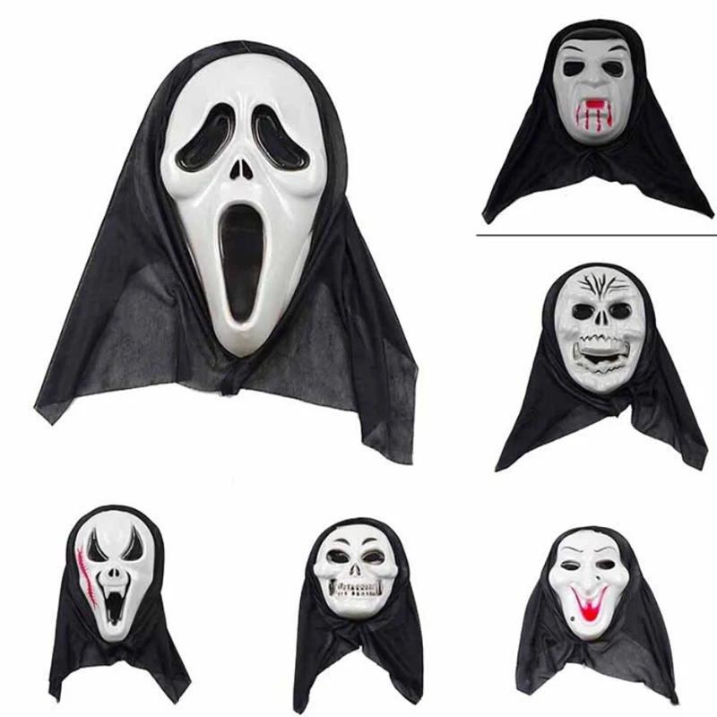 Маска ужаса для Хэллоуина маска крика гримаса призрак смерти лицевая часть