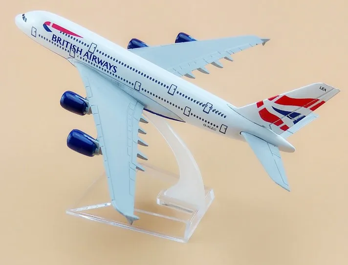 Модель самолета из сплава A380 16 см модель для детей Боинг 380 | Игрушки и хобби