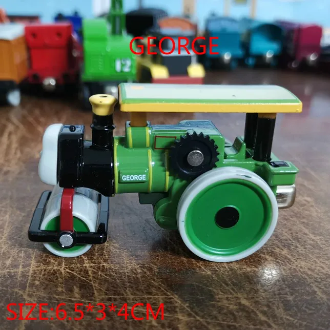 Литье металла Магнитные поезда образовательной модели DIY мини-автомобиля игрушки Рождественский подходит Thomas Track Стивен Уинстон подарки для детей - Цвет: George