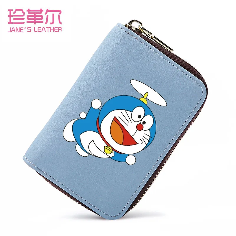 JANE'S Кожаный Милый Kawaii Doraemon держатель карты путешествия водонепроницаемый