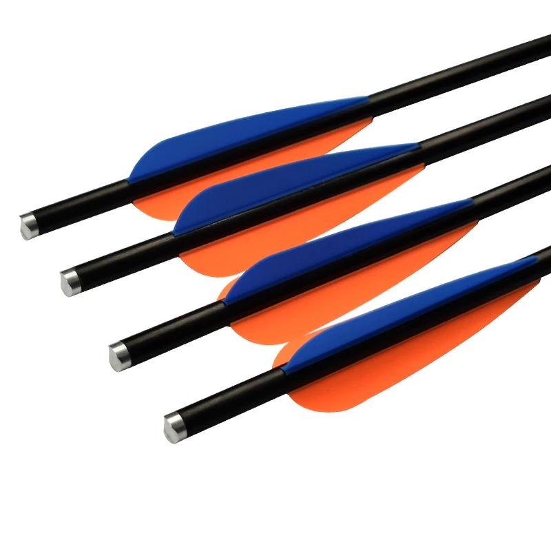 

12 pcs Fiberglass Bolts Arrow 8850 O.D.8.8mm 4" Plastic Vanes 85 Grain Screw Bullet Points Crossbow Bolt Archery Free Shipping