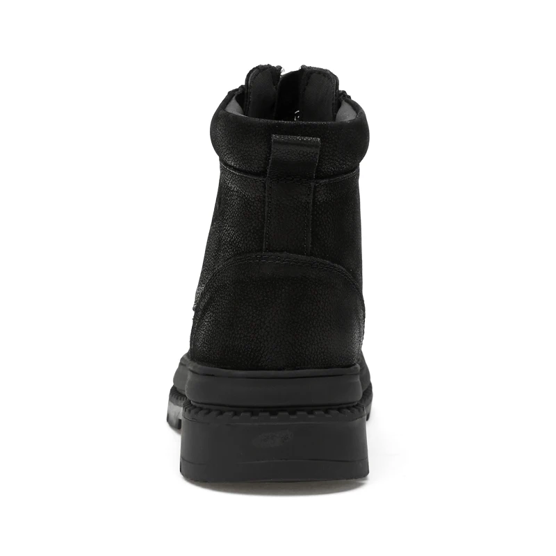 Large Size 38-47 Winter Boots Mens Ankle Cow Leather With Zipper Warm Lining Shoe Men | Обувь