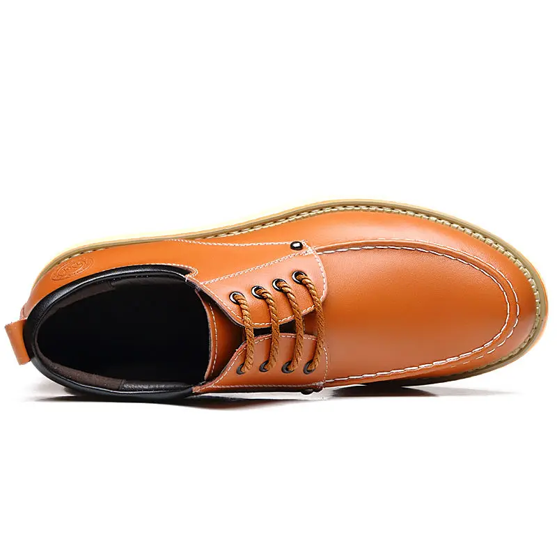 Весна-Осень 2020 Мужская повседневная обувь из натуральной кожи в британском стиле