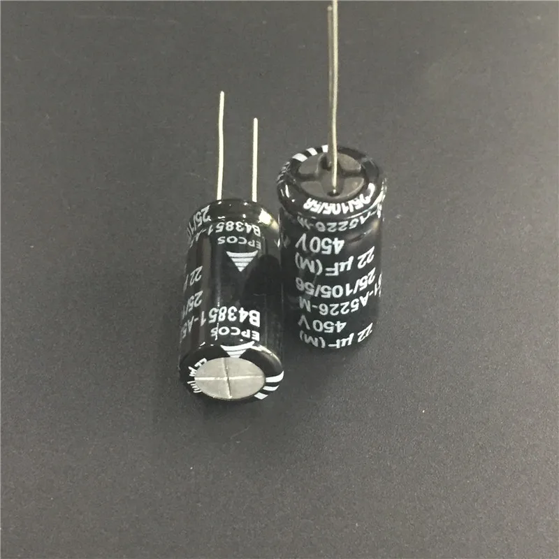 10pcs 22uF 450V EPCOS B43851 Series 12.5x25mm 450V22uF Aluminum Electrolytic capacitors | Электронные компоненты и