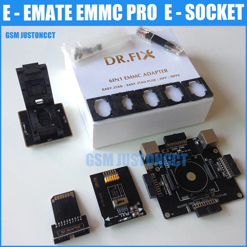 E MATE PRO BOX Emate Socket 6 в 1 без сварки BGA169E BGA162 BGA221 поддержка Medusa Pro box /UFI/ATF/легкий JTAG Plug/RIFF