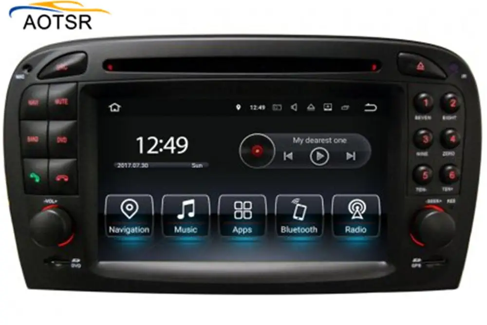 4G + 32G Android 8 0 автомобильный DVD плеер GPS навигация для Mercedes Benz SL Class R230 2001 2005 Радио