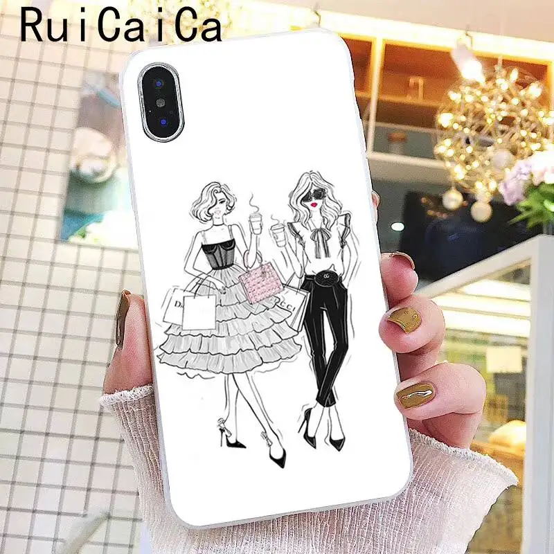 Ruicaica VOGUE Лучший Модный чехол принцессы для девочек и девушек телефона iPhone 8 7 6 6S Plus