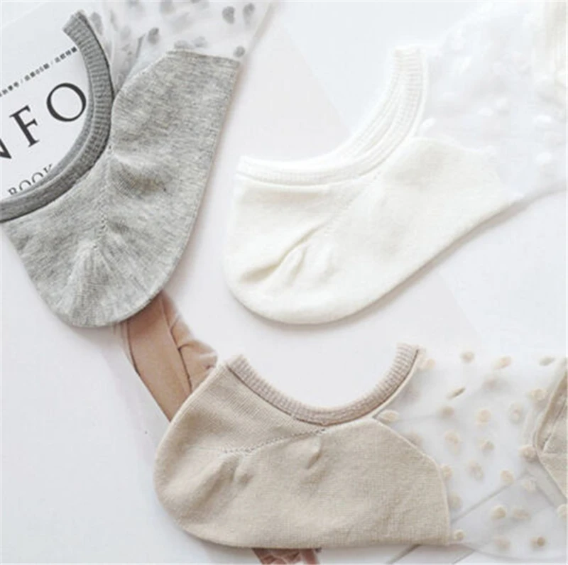 Женские невидимые носки 2020 кружевные башмачки мягкие тонкие из прозрачного