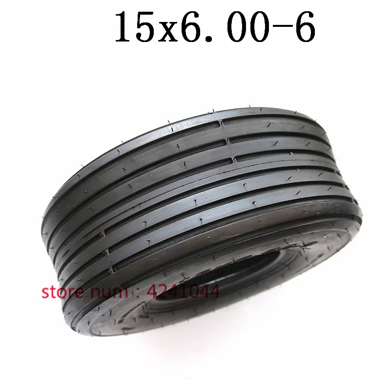 Колеса для садовых и газонных шин 15x6.00-6 прямые 15x6 дюймов 168CC каратинга картинга