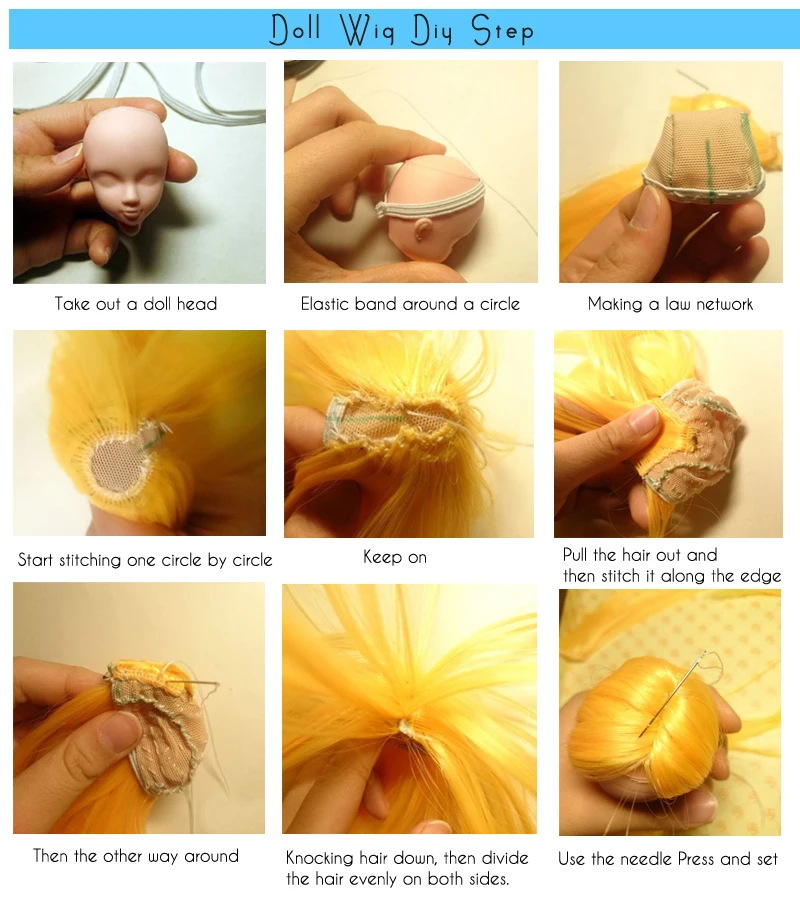 BJD кукла DIY парики Термостойкое волокно провод серый, хаки, фиолетовый, эффектом деграде(переход от темного к Цвет, накладные волосы на заколке для 1/3 1/4 1/6 1/12 куклы